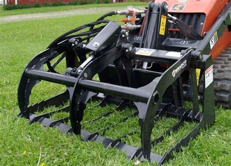 brush grapple mini skid steer|grapple attachment for skid steer.